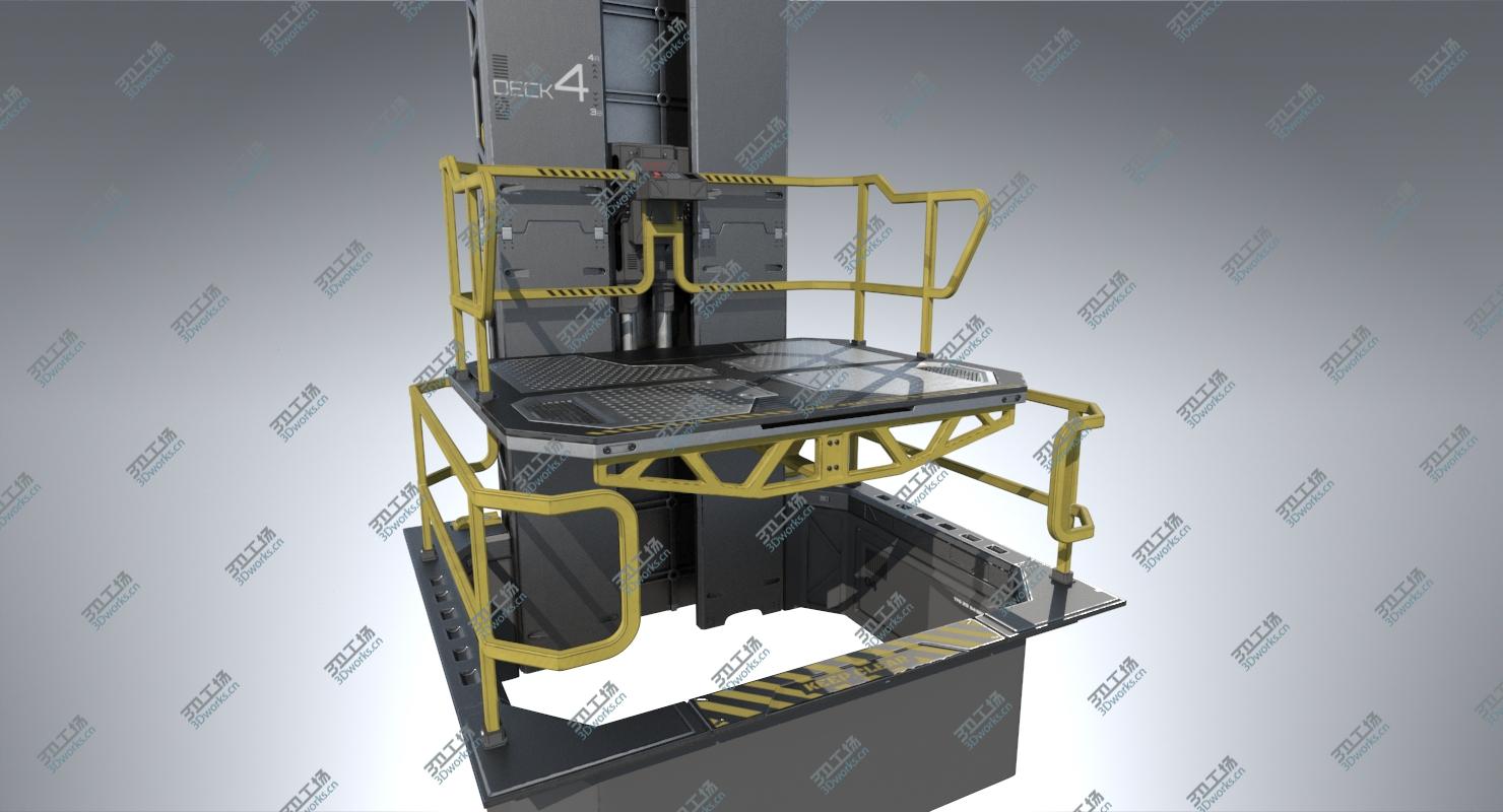 images/goods_img/2021040164/Modular Sci-fi Lift Elevator 3D model/1.jpg